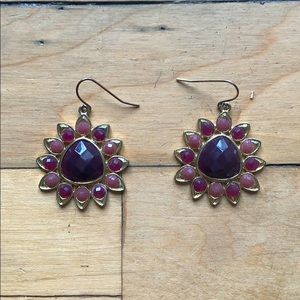 Purple Gem Earrings